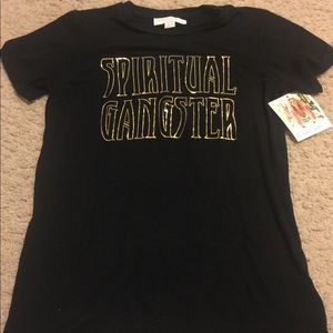 NWT XS Spiritual Gangster Black T-Shirt
